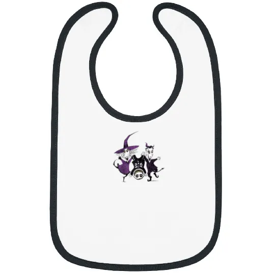 Disney Halloween Nightmare Before Christmas Trick or Treat Raglan Baseball Tee Bibs