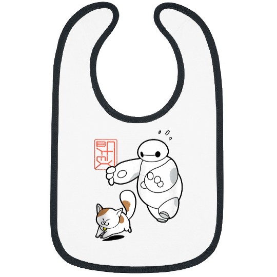 Disneyss Big Hero 6 Baymax Chasing Mochi Cute shots Bibs