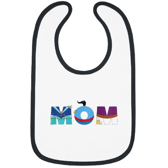 Disney Aladdin Jasmine Genie Mothers Day Birthday Mom Bibs