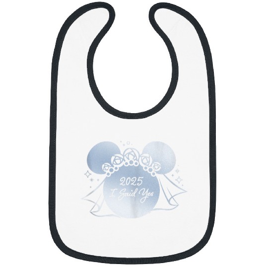 Disney I Said Yes Proposal Engagement Bridal Veil Minnie 25 Bibs