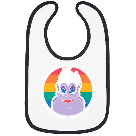 Disney Villains Pride Ursula Big Face Rainbow Portrait Bibs