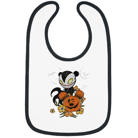 Vampire Teddy Mickey Pumpkin Disney Halloween Party Bibs