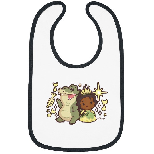 Disney Princess - Tiana And Louis The Alligator Bibs