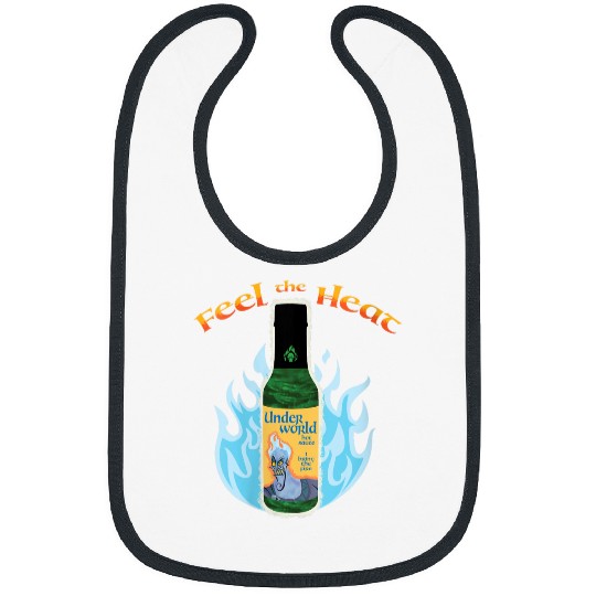 Womens Disney Villains Hades Feel The Heat Under World Chest Logo Bibs