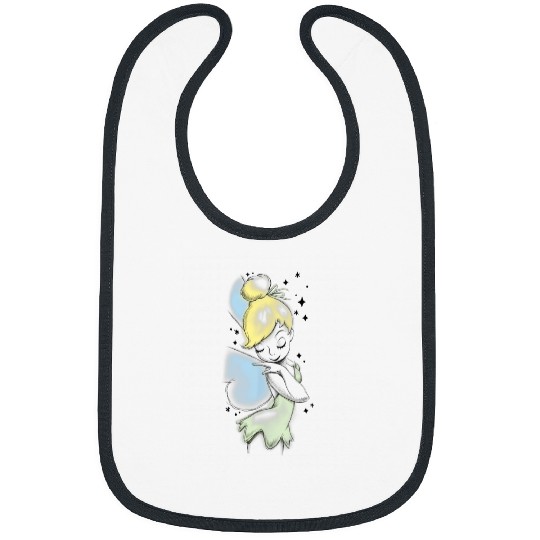 Disney Peter Pan Tinkerbell Airbrush Style Sketc Bibs