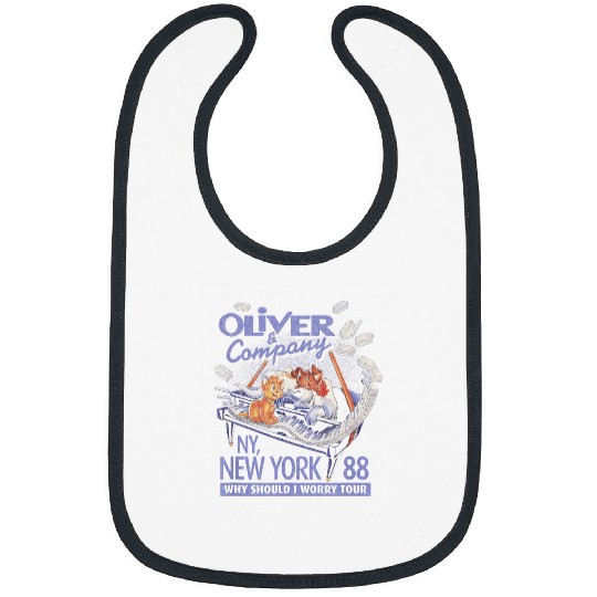 Disney Oliver Company New York Movie Poster Bibs