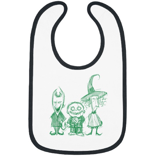Disney The Nightmare Before Christmas Boogies Trio 2-sided Bibs