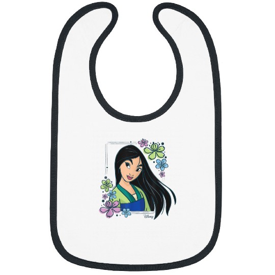 Disney Princess Mulan Flowers Bibs