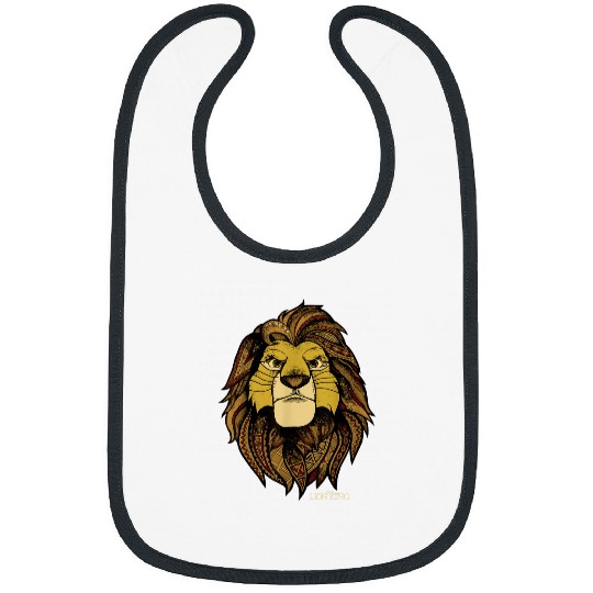 Disney The Lion King Simba Tribal King Distresse Bibs