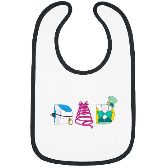 Disneyss Alice In Wonderland Fathers Day Birthday Best Dad Bibs