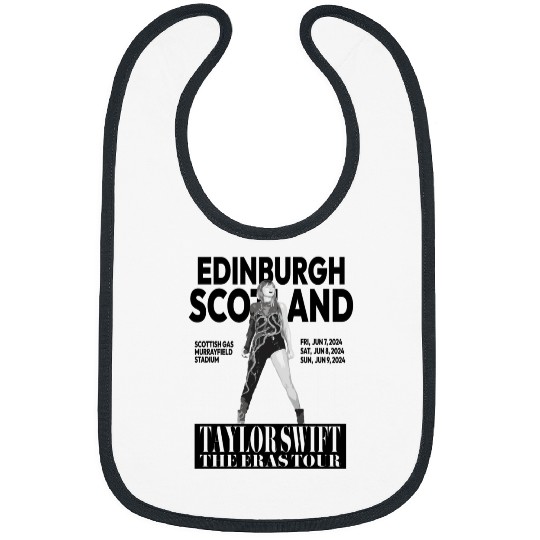 TaylorSwift Eras Tour - Edinburgh, Scotland - Black Classic T-Shirt Bibs