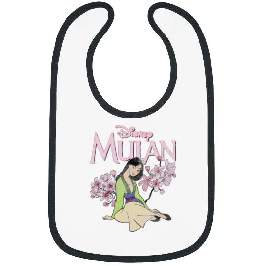 Disney Mulan Floral Blossom Mulan Poster Bibs