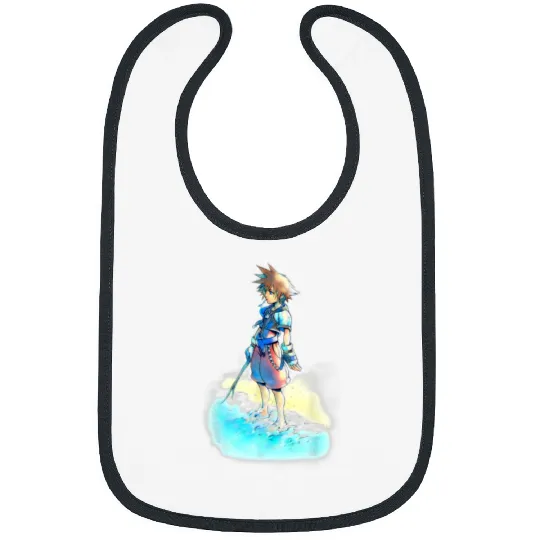 Disney Kingdom Hearts Sora Beach Sketch Bibs