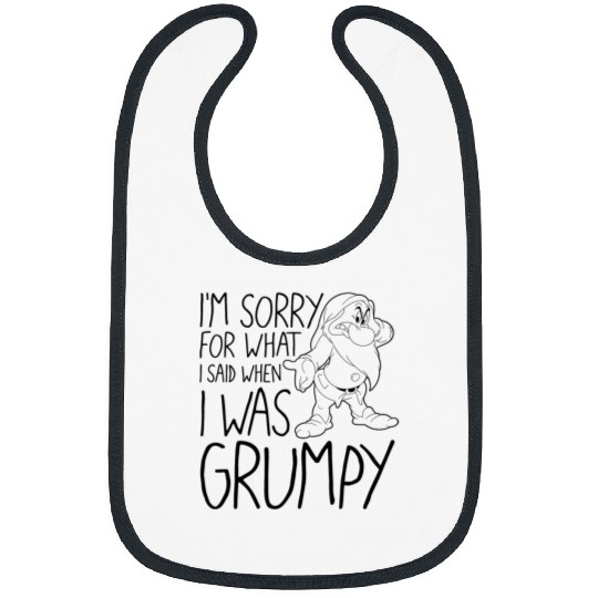 Disney Snow White Grumpy Things Said Text Poster Bibs