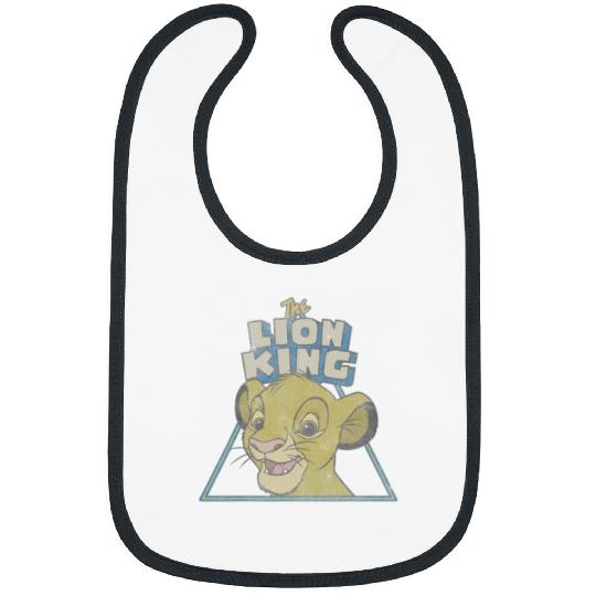 Disney Lion King Retro Cute Simba Face Bibs