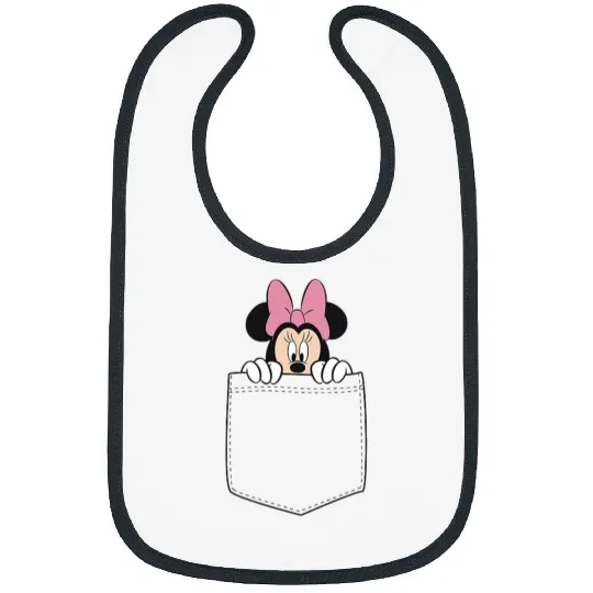 Black Disney Minnie Mouse Classic Fit  - Crew Neck Bibs