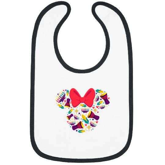 Disney Minnie Mouse Icon Kwanzaa Bibs