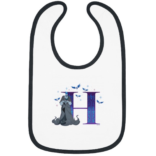 Disney Villains Alphabet Monogram Letter H for Hades Bibs