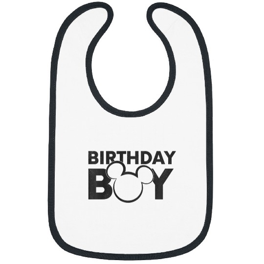 Kids Disney Mickey And Friends Birthday Boy Mickey Shape Youth Bibs