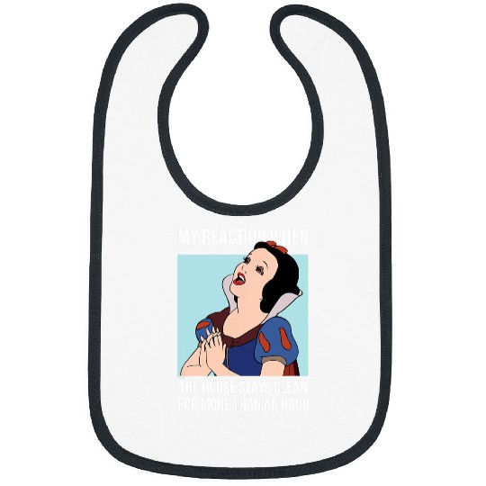 Disney Princess - Snow White House Stays Clean Meme Bibs