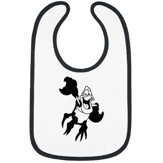 Disneyss The Little Mermaid Sebastian Simple Black Outline Bibs