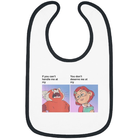 Disneyss Pixars Turning Red Mei Meme Handle Me Bibs