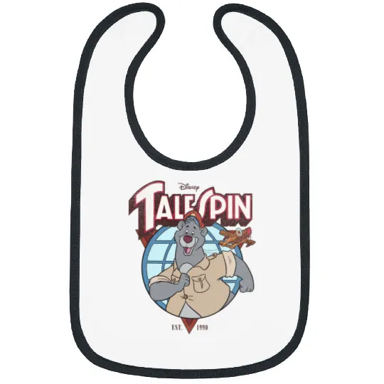 Disney TaleSpin Baloo Logo Bibs