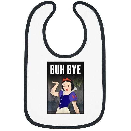 Disneyss Snow White Buh Bye Poster Graphic Bibs