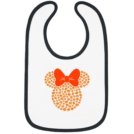Disney Minnie Mouse Jack-O'-Lanterns Halloween Bibs