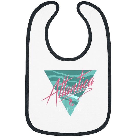 Disneyss Little Mermaid Retro Atlantica Triangle Graphic Tee Bibs
