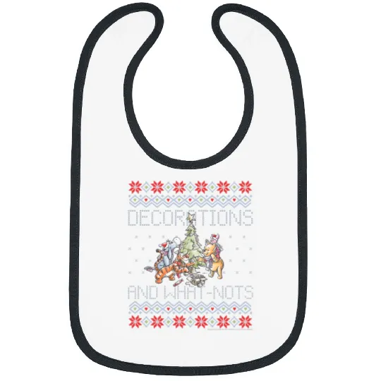 Disney Christmas Winnie The Pooh Decorations And What-Nots Bibs