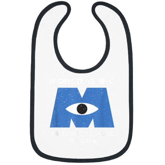 Disneyss Pixars Monsters Inc We Scare Because We Care Vintages Bibs