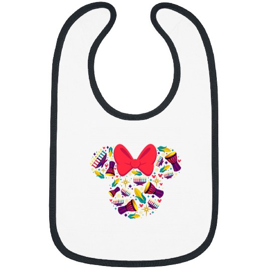 Disney Minnie Mouse Icon Kwanzaa Bibs