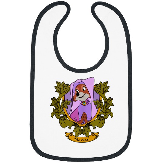 Disneyss Robin Hood Marian Vintages Floral Portrait Bibs