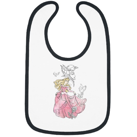 Disneyss Sleeping Beauty Aurora Sketch Graphic Bibs