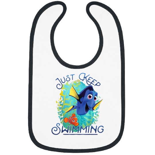 Disneyss Pixars Finding Dory Just Keep Swimming Ocean Logo Bibs