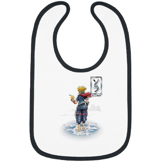 Disneyss Kingdom Hearts Sora Walking On Water Big Chest Poster Bibs
