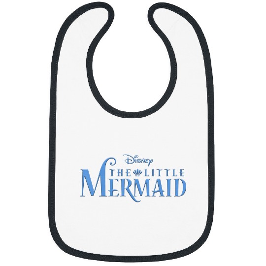 Disneyss The Little Mermaid Title Logo Bibs