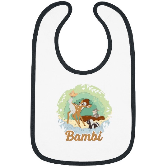 Disney Bambi Thumper And Flower Paper Cut Portrait Bibs
