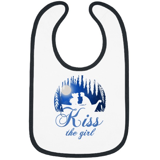 Disneyss The Little Mermaid Kisss The Girl Silhouette Bibs