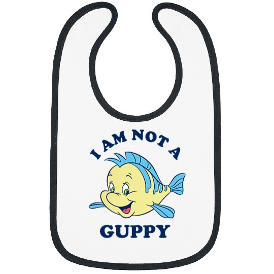 Disneyss The Little Mermaid Flounder I Am Not A Guppy Pocket Bibs