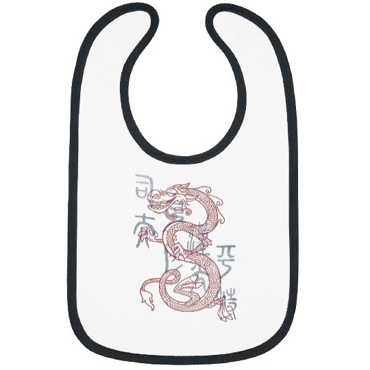 Disney Mulan Mushu Dragon Sketch Bibs