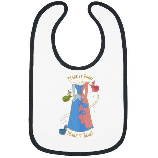 Disneyss Princess Sleeping Beauty 65th Anniversary Pink Blue Bibs