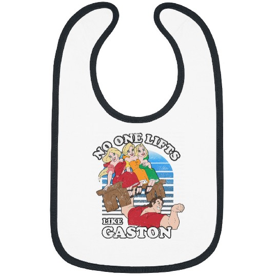 Disney Beauty and the Beast Retro No One Lifts Like Gaston Bibs