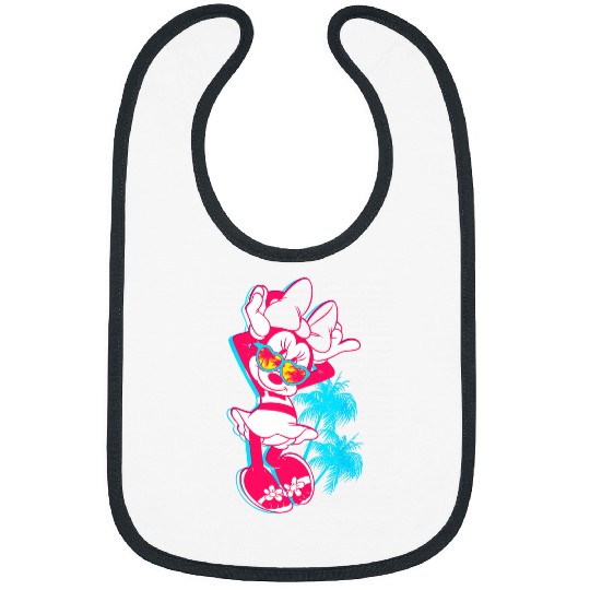 Disney Neon Minnie Mouse Hollywood Bibs