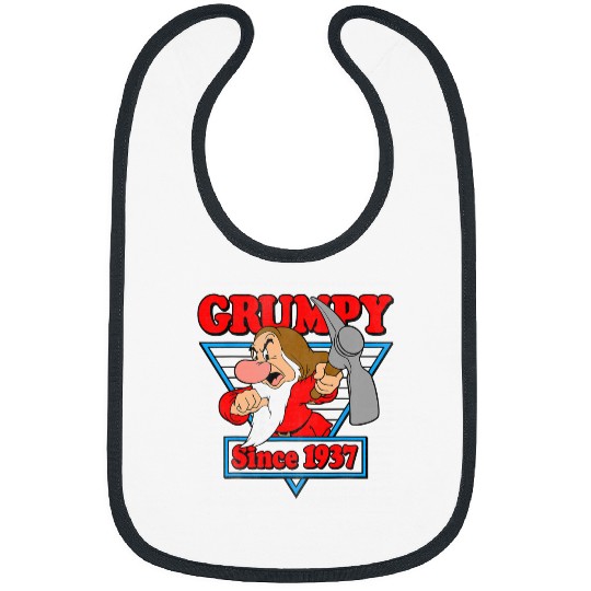 Disney Snow White Grumpy Since 1937 Triangle Graphic Bibs