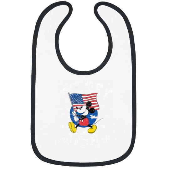 Disney - Mickey Waving Flag USA Bibs