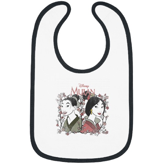Disney Mulan Reflection Floral Portrait Bibs