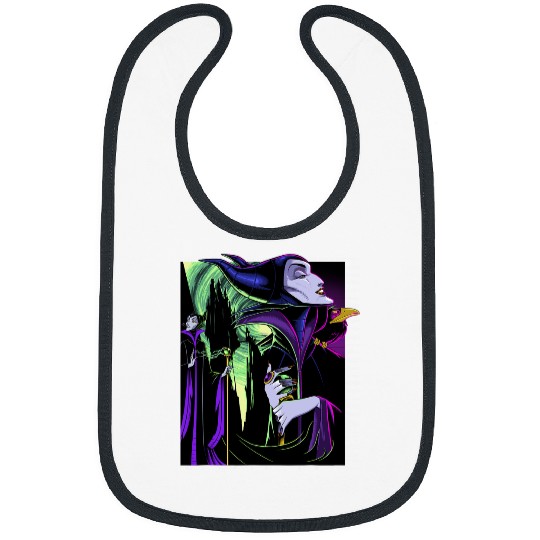 Disney Sleeping Beauty Maleficent Large Side Portrait Bibs