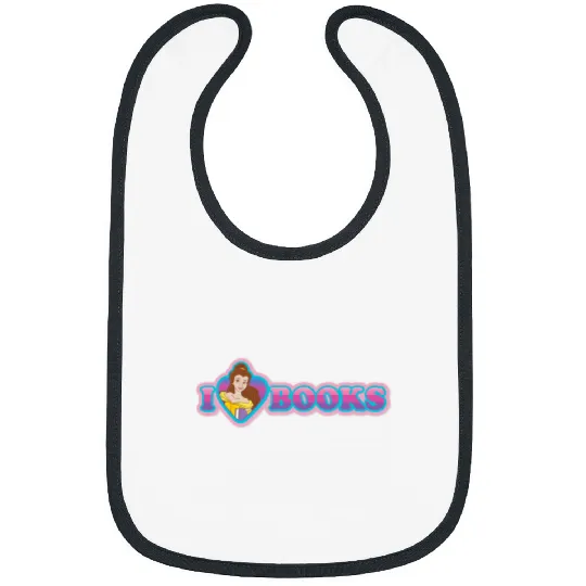 Disney Princess Belle I Heart Books Bibs